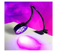 UV Curing Lamp, 70W Clip-on UV Lamp Green Oil Shadowless Adhesive Ink Mobile Phone Maintenance Lamp Banknote Verification UV Adhesive Curing(365nm)