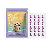 UV Detecting Patches - UV Detection Stickers For Sunscreen, 5-Style UVv Sticker With SPF Sensing, 5-Style Sun Patch Sunscreen Dots UVv Stickers, Sunscreens Reminder Stickerss For All Skin Types,