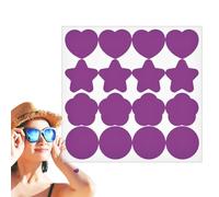 UV Detection Patch, UV Sticker for Sunscreen | Vista Print UV Detection Reminder Sunscreen Patch - Color Changing Stickers, Sweat Proof, Pack of 16, Perfect for Swimming and Outdoor Travel