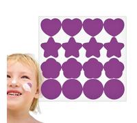 UV Detection Patches, UV Stickers for Sunscreen - UV Detection Stickers Sun Protection Reminder Colour Changing 16 Pieces Sun Protection Test Sweatproof for Outdoor Travel Beach Swimming
