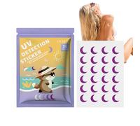 UV Detection Stickers - 24 Sunscreen Reminder Stickers | Sunscreen Dots UV | Detecting Patches | Detection for, Kids & Adults