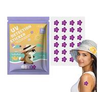 UV Detection Stickers - 24 Sunscreen Reminder Stickers | Sunscreen Dots UV | Detecting Patches | Detection for, Kids & Adults