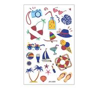 Uv Detection Stickers, Sun Protection Reminder Patches, 4.72x2.99x0.01 Inches Color-Changing Indicators for Outdoor Trips, Training, Fishing, Camping, Picnics, Garden Work, Sports, Beach Safety