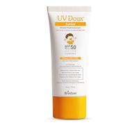 UV Doux Junior Mineral Fluid Sunscreen SPF 50 for Babies & Kids | 100% Mineral Zinc Oxide | Chemical Filter Free | Fragrance Free | No White Cast | DermatologicallyTested | 50 g