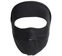 Uv Face Mask Sun Protection,UPF 50+ Face Cover Breathable Full Face Mask with Vented Holes & Elastic Band Fast Dry Washable & Reusable Sunscreen Mask, Black