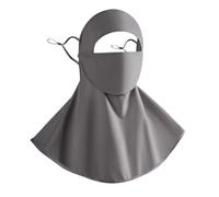 UV Face Protection | Sporty Face | Neck Protector with Drink Opening Cooling Breathable Washable Adjustable Earbands for Fieldwork Agriculture Gardening Cycling