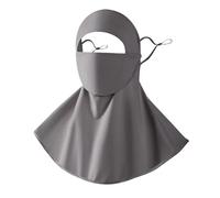 UV Face Protection - Sporty Face - Neck Protector with Drink Opening Cooling Breathable Washable Adjustable Earbands for Fieldwork Agriculture Gardening Cycling