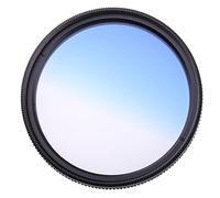Uv Filter 2Pcs 49/52/55/58/62/67/72/77/82mm Ultra Slim Frame Full Grey Pink Green Blue Red Brown Color Filter For Camera Lens(52mm,Gradual Blue)