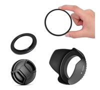 UV Filter & Lens Hood Cap Adapter Ring, For Canon For Powershot SX410 SX500 IS SX510 For HS Camera (Size : SX410 IS)