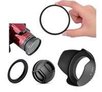 UV Filter & Lens Hood Cap Adapter Ring, For Nikon For Coolpix B700 B600 P610 P600 P530 P520 P510 Camera (Size : P510)