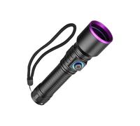 UV Flashlight - Rechargeable Torch, Scorpion Finder | Portable Black LED Light, Mineral Identification Detection, Inspection Tool For Dry Spots By Accidents In Hote Rooms