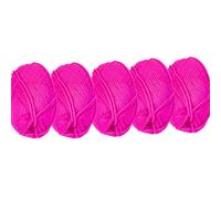 UV Floor Pack of 5 Balls of Neon Pink Thread - Special Black Light - Fluorescent Accessory - String Art
