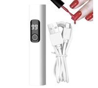 UV Gel Nails Light - LED Nail Lamp | USB Rechargeable Nail Lamps | Digital Display Nail Polish Lights With 2 Sync Modes For Manicure Pedicure Studio Salon Trip Camp