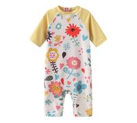 UV Girls Swimming Costume Short Sleeve Swimsuit Girls One Piece Rash Guard Swimming Suit Age 3-4 Years