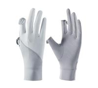 UV Gloves - Nylon 22.3x8.4cm Fingerless Anti-Slip UPF 50+ Sleeve, Touchscreen UV Blocking Gloves UVs Sun Protection Glove - For Golf Fishing Running Kayaking Hiking Summer Travels