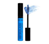 UV Glow Blue Mascara, Rainbow Color Fluorescence, Neon Colorful Mascara Waterproof, Extensions Eyelashes Curling Lengthening Eye Lashes Halloween Festival Party Stage Use (Blue)