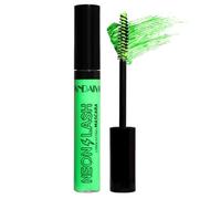 UV Glow Green Mascara, Rainbow Color Fluorescence, Neon Colorful Mascara Waterproof, Extensions Eyelashes Curling Lengthening Eye Lashes Halloween Festival Party Stage Use (Green)
