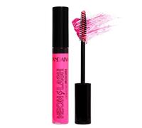 UV Glow Pink Mascara, Rainbow Color Fluorescence, Neon Colorful Mascara Waterproof, Extensions Eyelashes Curling Lengthening Eye Lashes Halloween Festival Party Stage Use (Pink)