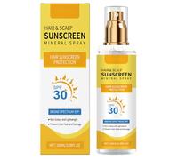 UV Hair Protector Spray, SPF30 Hair & Scalp Sun Protection Spray, Scalp Spf, hair Sun Protection spray, Non-Greasy UV Protection, Prevent Hair Color Fade/Dryness, Suitable for Hiking/Beach/Running