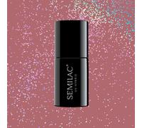 SEMILAC 321 Shimmer Dust Caramel Nail UV Gel Polish | Long Lasting and Easy to Apply | Soak off UV/Led | Perfect for Home and Professional Manicure and Pedicure 7 ml