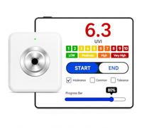 UV Index Meter with Dose Alarm (0-22 UVI), Beep Alert When UV Gets Dangerous, Bluetooth App, Test Outdoor UV Exposure