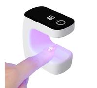 UV Lamp Apparatus for Semi-Permanent Varnish Curing Device Portable Lightweight for Quick Manicure | Mini Machine with LED Light Suitable for Workshop Travel