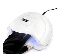 UV Lamp for Gel Nails 120 W Lamp Nails for Gel Nail Polish with Manicure Gloves LED Nail Lamp UV Nail Dryer Nail Polish Dryer Car Sensor with 4 Timers, 36 Lamp Beads