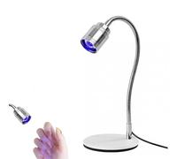 UV Lamp Nail Dryer,Gel UV Led Nail Lamp,Led Nail Light,Portable Rechargeable GooseNeck Nail Lamp Nail Dryer Nail Lights for Gel Polish, Tips, Press On & Poly Gel,USB Powered, 360° Adjustable (B)