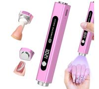 UV Lamps for Gel Nails, CHRISTINE SHELLY Handheld 3 in 1 LED Nail Light Cat Eye Magnet Flash Cure Lamp Nail Stamp LCD Display Rechargeable Nail Dryer with 3 Timers for Gel Polish Home DIY