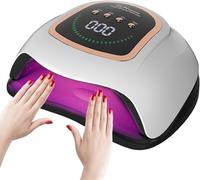 UV LED Nail Lamp, 300W Professional UV Nail Dryer Light for Gel Nails with 72 Beads, Fast Curing Gel Polish Lamp with Auto Sensor & 4 Timer Settings, Ideal for Nail Art Drying