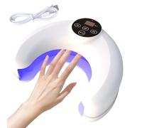 UV LED Nail Lamp - Automatic Gel Dryer Smart Sensor with 3 Settings | Portable Rechargeable Hardening Light for Home Salon | Girls, Women, Beginners Manicure Kit