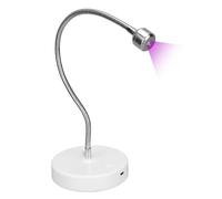 UV LED Nail Lamp, Portable 3W USB Nail Dryer Light 360°Adjustable, 60s Timer Setting, Gel Nails Polish Manicure Machine for Home and Salon