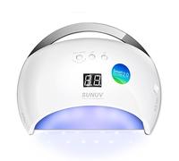 UV LED Nail Lamp, SUNUV Gel Nail Polish Dryer with 30/60/99S Timer Sensor Removable Bottom Tray for Home and Salon