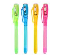 UV Light Disappearing Ink Pens, Christmas Traces Marker with UV Light, Permanent Halloween Marker Pen for Secret Message for School Meeting