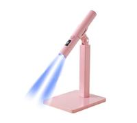 UV Light Dryer - 11x15cm Nail Holder PP Gel Lamp 3W Rechargeable Nail Polish Dryer With Display Screen | 360 Degree Rotating Holder For Manicure Professionals