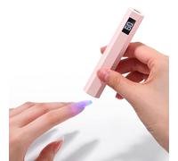 UV Light for Gel Nails, Flash Cure Lamp with Dual Timer LCD Display, Rechargeable Mini Dryer for Manicure and Nail Tech Supplies