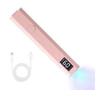UV Light for Gel Nails Single Finger, Single Nail UV Light | LED Display Light Pen for Nails, Portable Wireless Handheld Glue Dryer Lamp with 2 Timers for Women Stickers