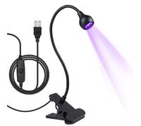 UV Light for Gel Nails, Small Nail Cures Light,5W LED Lamp, USB Dryer with Gooseneck for Quick Curing Uv Light for Gel Nails Led Curing Lamp