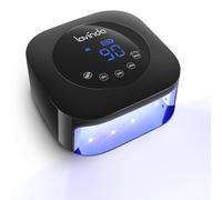 UV Light for Nails, Lavinda UV Nail Lamp 54W Rechargeable Nail Dryer Gel Polish Light with Large Touch Display, Professional Fast Curing Lamp with 4 Timer Setting Auto Sensor for Salon & Home