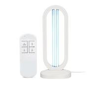 UV Light Sanitizer,UVC Germicidal uv lamp Remote Control Timer Radar Sensing Device Disinfection UV Sterilizer Cleans Air Ozone & Free Kill Remover Mold Flu. Bacterial dust Mites Germ UV Light (White)