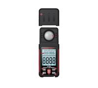 UV Meter, HT603 Lux Light Meter Digital Illuminance Meter Handheld Temperature Measurer With Ran Up To 200,000 Lux Luxmeter