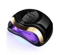 UV Nail Dryer Lamp, Aokyom Professional Nail Lamps, Quick Drying 4 Timer 10s/30s/60s/99s, 36 LEDs, Large LCD Screen Removable Base (Luxury-Black Gold)