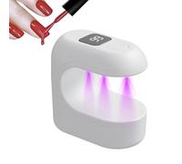 UV Nail Lamp - 2.95 Inch Portable Nail Dryer | Quick Drying Gel Manicure Tool with 4 Timers - UV LED Rechargeable by for Home, Travel, Beauty Salons and More