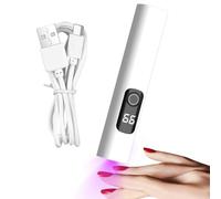 UV Nail Lamp - 395nm Handheld UV Light Nail Dryer, DC5V/1.0A LED Dryer Pen Screen Display Curing Tool | 400mah Type-C Rechargeable Manicure Gel Hardening Device For Home Glue Extensions
