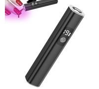 UV Nail Lamp - 4.21 Inch Nail Dryer | Aluminum Alloy Lamp - Rechargeable Type C 3W LED Curing Light Gel Manicure Training Home Salon Portable Gift Women