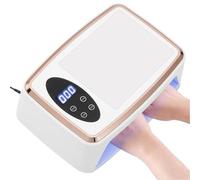 UV Nail Lamp, 90LEDS UV LED Lamp for Nail Manicure 380W Professional Gel Polish Drying Lamps with Hand Pillow Wear Nail Dryer