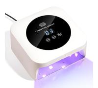 UV Nail Lamp, CHRISTINE SHELLY 48W Gel Polish Nail Dryer 3 Timer Setting Fast Dry LED Curing Light with Display Auto Sensor for Home Beginner DIY