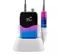 UV Nail Lamp, E-File Nail Drill Machine Rechargeable Portable Nail Polishing Machine Salon Equipment Uv Light Nail Dryer(358 Blue)