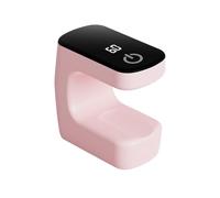 Uv Nail Lamp, Gel Nail Dryer, Portable Led Light with Auto Timer 6.2 Inches, Manicure Tool, Quick Nails Glue for Salon, Beauty, Home, Travel, Women, Girls, Students, White Pink