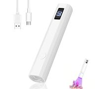 UV Nail Lamp Handheld 20s Fast Curing 3W USB Rechargeable Led Portable Nail Dryer Mini 20s 60s Timer Flash Cure Light 180mAh Quick Drying for Women DIY at Home Press Ons Nails Gel Polishes Gifts